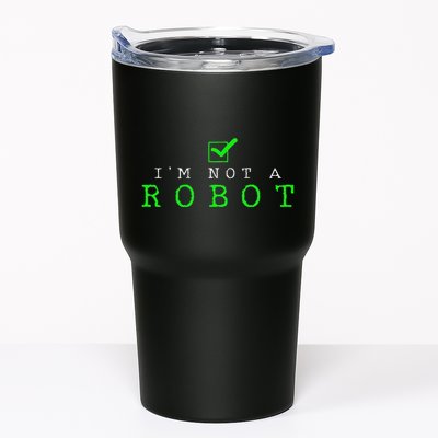IM Not A Robot Funny Computer Nerd Geek Ai Gift Tumbler