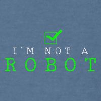 IM Not A Robot Funny Computer Nerd Geek Ai Gift Garment-Dyed Sweatshirt