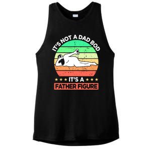 Its Not A Dad Bod Its A Father Figure Funny Beer Sexy Ladies PosiCharge Tri-Blend Wicking Tank