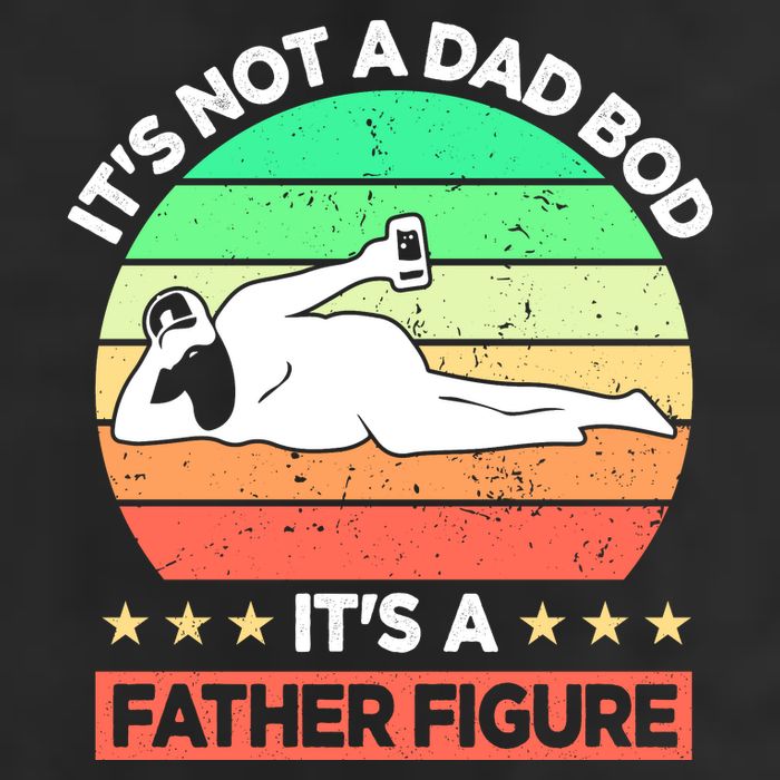 Its Not A Dad Bod Its A Father Figure Funny Beer Sexy 7 Panel Mesh Trucker Snapback Hat