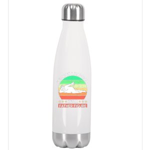 Its Not A Dad Bod Its A Father Figure Funny Beer Sexy Stainless Steel Insulated Water Bottle