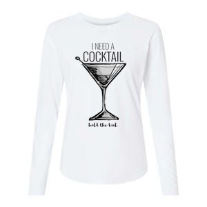 I Need A Cocktail Hold The Tail Martini Womens Cotton Relaxed Long Sleeve T-Shirt