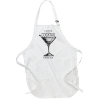 I Need A Cocktail Hold The Tail Martini Full-Length Apron With Pockets