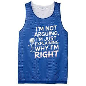 IM Not Arguing IM Just Explaining Great Gift Mesh Reversible Basketball Jersey Tank