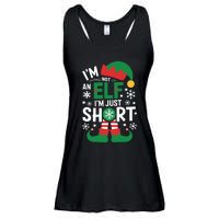 IM Not An Elf IM Just Short Merry Christmas Elf Xmas Funny Ladies Essential Flowy Tank