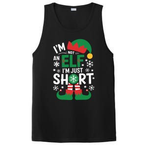 IM Not An Elf IM Just Short Merry Christmas Elf Xmas Funny PosiCharge Competitor Tank