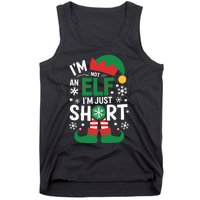 IM Not An Elf IM Just Short Merry Christmas Elf Xmas Funny Tank Top