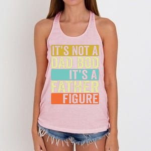 Its Not A Dad Bod Its A Father Figure Dad Bod For Dad Women's Knotted Racerback Tank