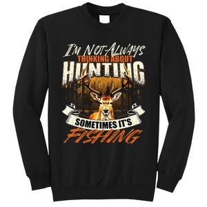 IM Not Always Thinking About Hunting Wildlife Deer Lover Sweatshirt