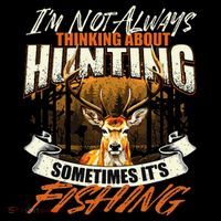IM Not Always Thinking About Hunting Wildlife Deer Lover Impact Tech Backpack