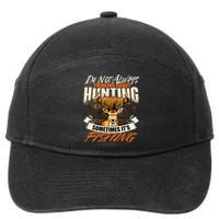 IM Not Always Thinking About Hunting Wildlife Deer Lover 7-Panel Snapback Hat