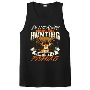 IM Not Always Thinking About Hunting Wildlife Deer Lover PosiCharge Competitor Tank