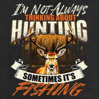 IM Not Always Thinking About Hunting Wildlife Deer Lover Golf Towel