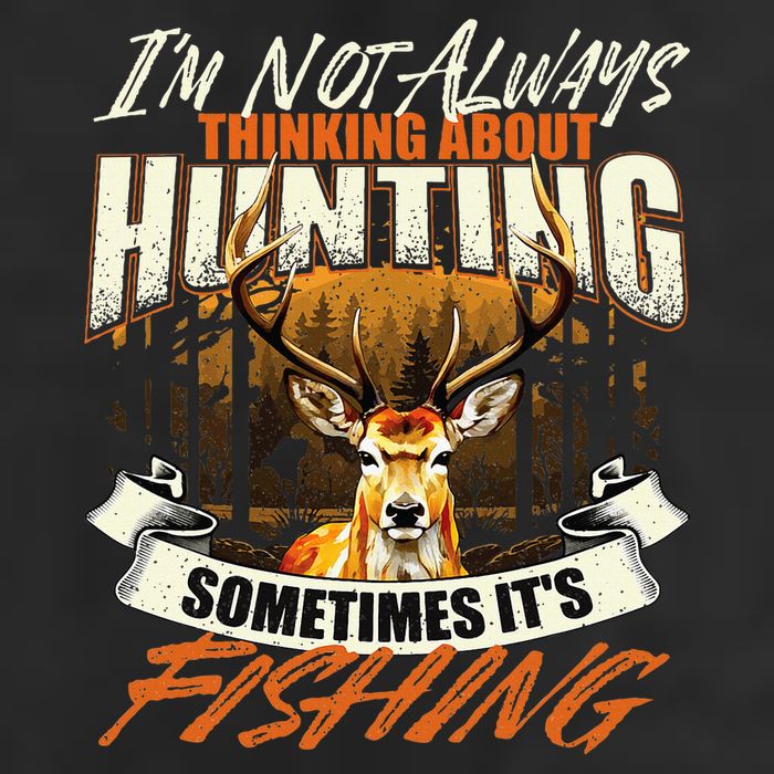 IM Not Always Thinking About Hunting Wildlife Deer Lover Golf Towel