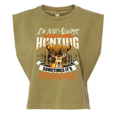 IM Not Always Thinking About Hunting Wildlife Deer Lover Garment-Dyed Women's Muscle Tee
