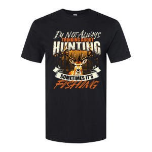 IM Not Always Thinking About Hunting Wildlife Deer Lover Softstyle CVC T-Shirt