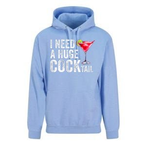 I Need a Huge COCKtail Funny  Unisex Surf Hoodie