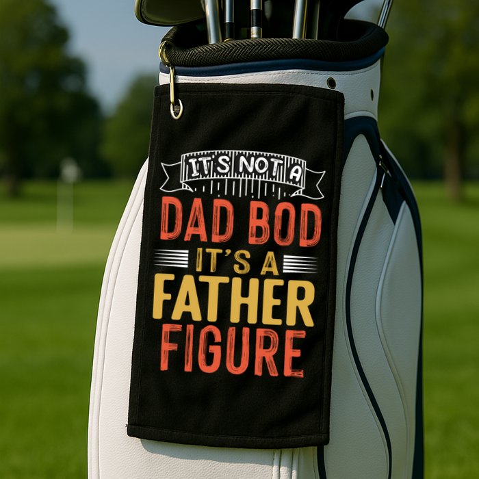 Its Not A Dad Bod Its A Father Figure Golf Towel
