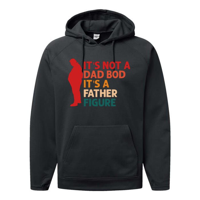 Its Not A Dad Bod Funny Father's Day Performance Fleece Hoodie