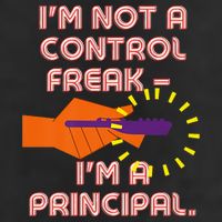 I'm Not A Control Freak, I'm A Principal Garment-Dyed Fleece Hoodie