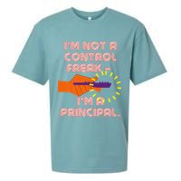 I'm Not A Control Freak, I'm A Principal Sueded Cloud Jersey T-Shirt