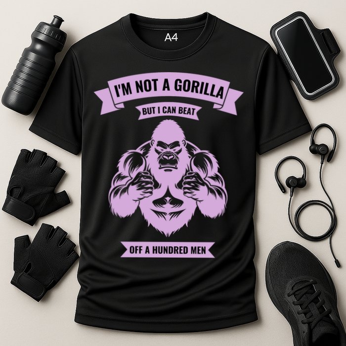 I'm Not A Gorilla But I Can Beat Off A Hundred Cooling Performance Crew T-Shirt