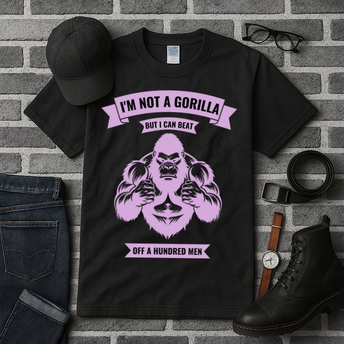 I'm Not A Gorilla But I Can Beat Off A Hundred Tall T-Shirt