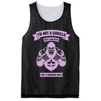 I'm Not A Gorilla But I Can Beat Off A Hundred Mesh Reversible Basketball Jersey Tank