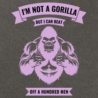 I'm Not A Gorilla But I Can Beat Off A Hundred Cotton Canvas Backpack