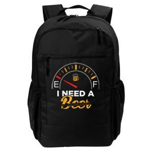 I Need A Beer Beermeter Funny Drinking Brewing Daily Commute Backpack