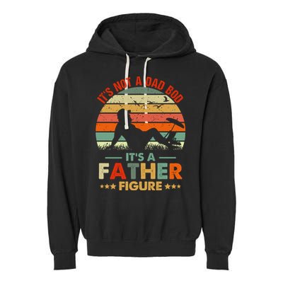 It's Not A Dad Bod It's A Father Figure Funny Vintage Sunset Garment-Dyed Fleece Hoodie
