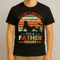 It's Not A Dad Bod It's A Father Figure Funny Vintage Sunset T-Shirt