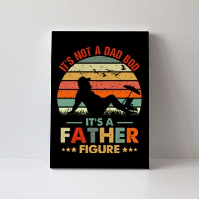 It's Not A Dad Bod It's A Father Figure Funny Vintage Sunset Canvas