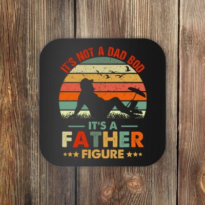 It's Not A Dad Bod It's A Father Figure Funny Vintage Sunset Coaster