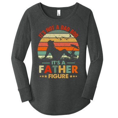 It's Not A Dad Bod It's A Father Figure Funny Vintage Sunset Women's Perfect Tri Tunic Long Sleeve Shirt