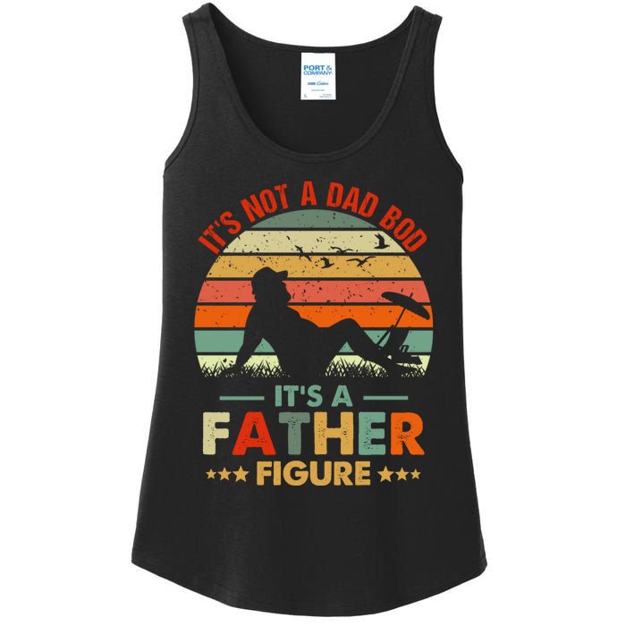 It's Not A Dad Bod It's A Father Figure Funny Vintage Sunset Ladies Essential Tank