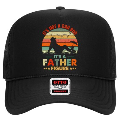 It's Not A Dad Bod It's A Father Figure Funny Vintage Sunset Trucker Hat