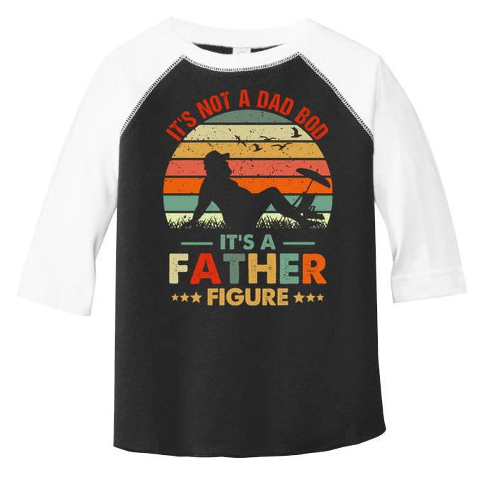 It's Not A Dad Bod It's A Father Figure Funny Vintage Sunset Toddler Fine Jersey T-Shirt