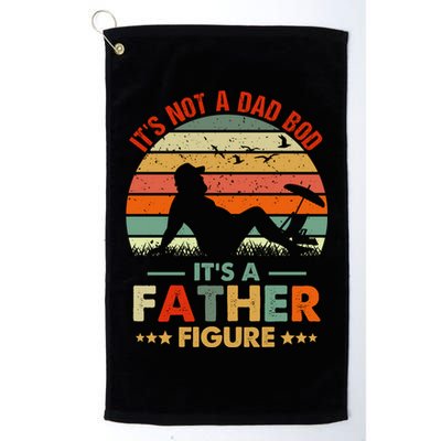 It's Not A Dad Bod It's A Father Figure Funny Vintage Sunset Golf Towel