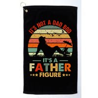 It's Not A Dad Bod It's A Father Figure Funny Vintage Sunset Golf Towel