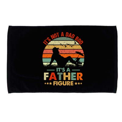 It's Not A Dad Bod It's A Father Figure Funny Vintage Sunset Microfiber Hand Towel