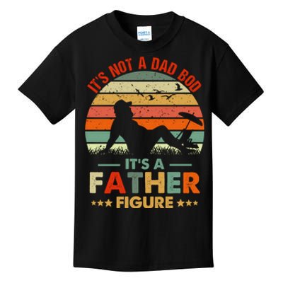 It's Not A Dad Bod It's A Father Figure Funny Vintage Sunset Kids T-Shirt