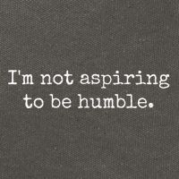 IM Not Aspiring To Be Humble | Powerful Messages Cotton Canvas Backpack