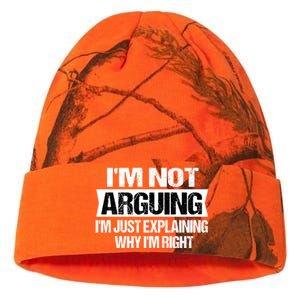 IM Not Arguing IM Just Explaining Why I Am Right Gift Kati Licensed 12" Camo Beanie