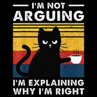 Im Not Arguing Im Just Explaining Why Im Right FUNNY Cat Wool Snapback Cap