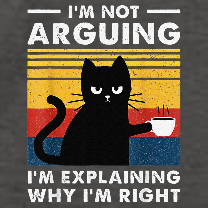 Im Not Arguing Im Just Explaining Why Im Right FUNNY Cat Vector Backpack