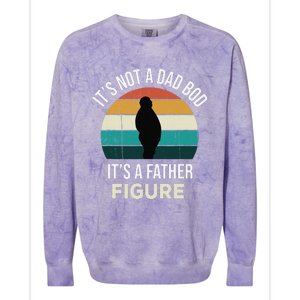 Its Not A Dad Bod Its A Father Figure Funny Fathers Day Gift Colorblast Crewneck Sweatshirt