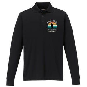 Its Not A Dad Bod Its A Father Figure Funny Fathers Day Gift Performance Long Sleeve Polo