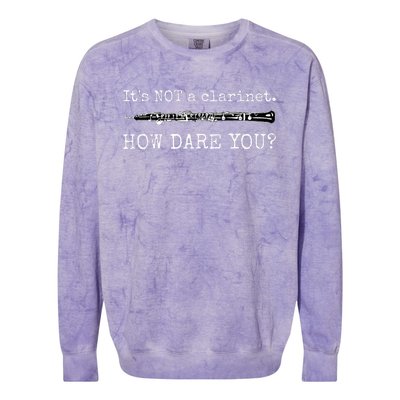 Its Not A Clarinet How Dare You Funny Oboe Player Insult Colorblast Crewneck Sweatshirt