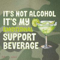 ItS Not Alcohol ItS My Emotional Support Beverage Legacy Tie Dye Trucker Hat